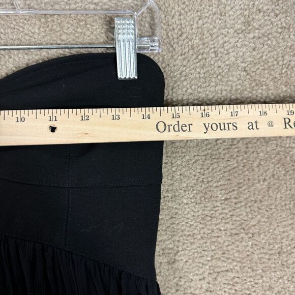 Diane Von Furstenberg Asti Dress Size 8 Black Strapless Silk & Jersey‎ Cocktail - Picture 6 of 11